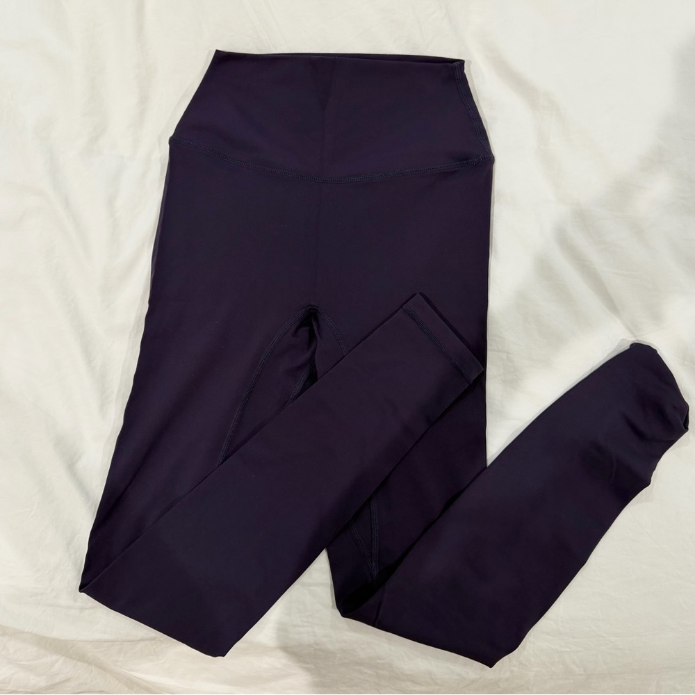 Garage High-Waist Solid Workout Leggings - Deep Plum